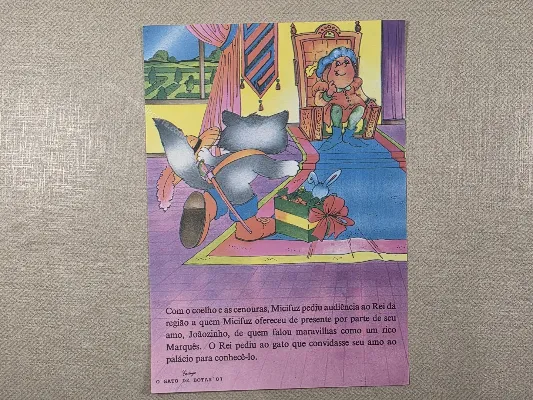 Papel de carta Cartiuge - O Gato de Botas - 07