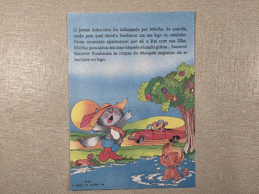 Papel de carta Cartiuge - O Gato de Botas - 08