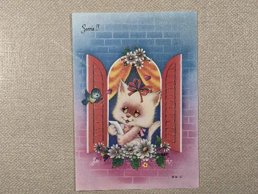 Mini papel de carta Sorria-  BCM-47