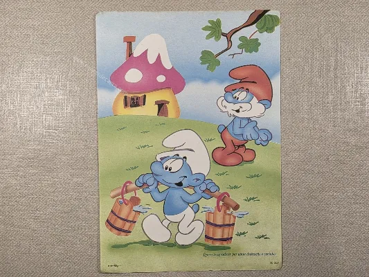 Papel de carta- Coleção PC - Smurfs - 0514