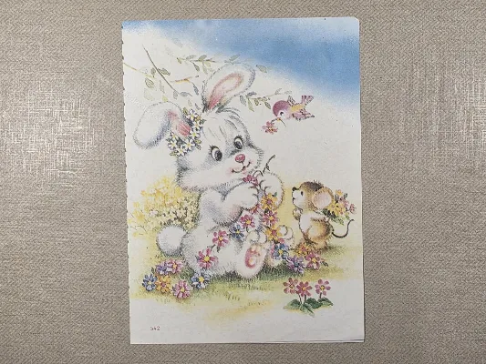 Papel de carta antigo - Bichinhos - 3972