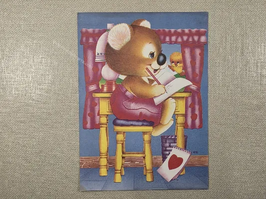 Papel de carta antigo - Bichinhos - 3975