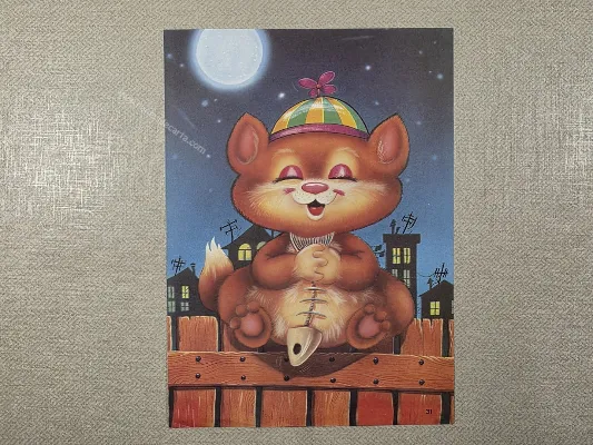 Papel de carta antigo - Bichinhos - 3977