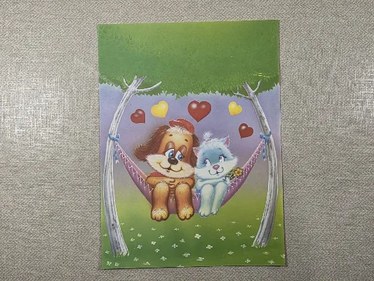 Papel de carta antigo - Bichinhos - 3988