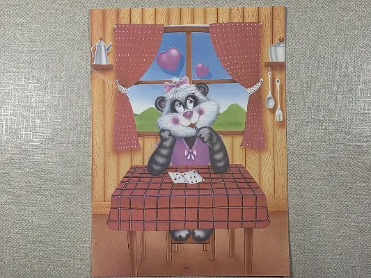 Papel de carta antigo - Bichinhos - 3995