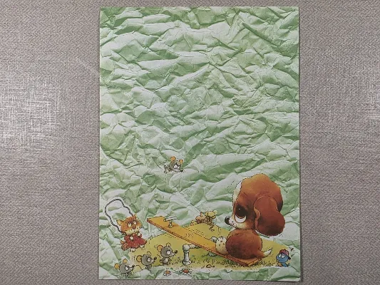 Papel de carta antigo - Bichinhos - 3998