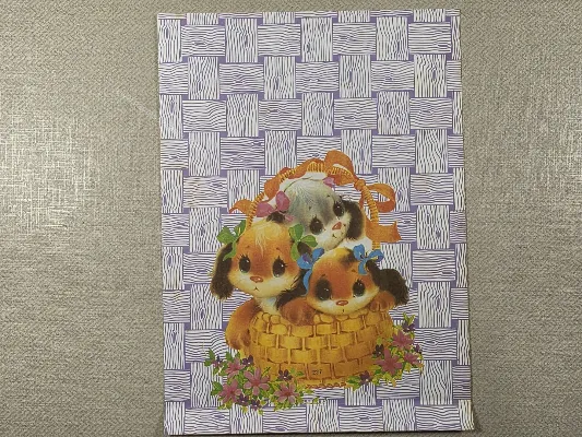 Papel de carta antigo - Bichinhos - 4000
