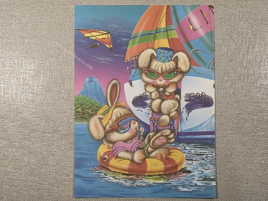 Papel de carta antigo - Bichinhos - 4009