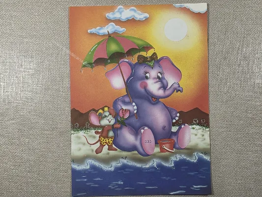 Papel de carta antigo - Bichinhos - 4011