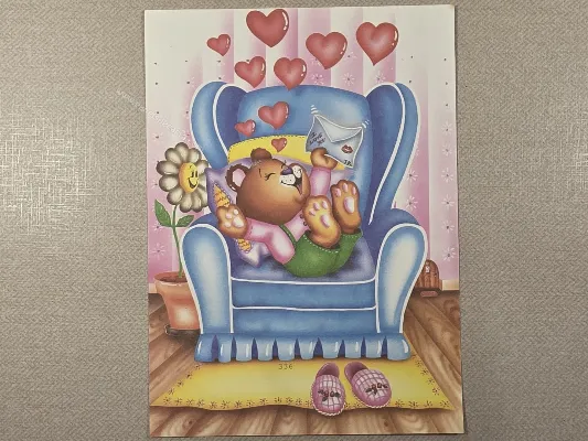 Papel de carta antigo - Bichinhos - 4012