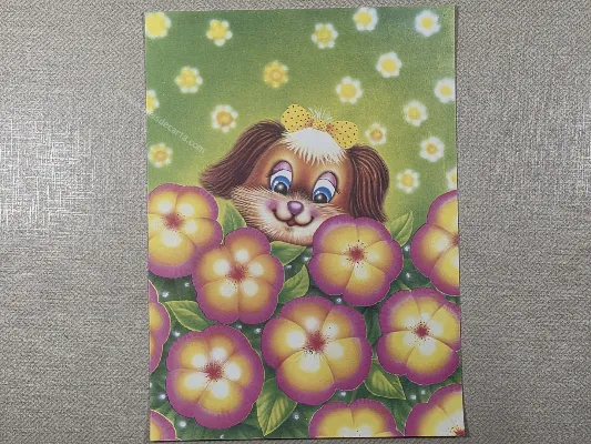 Papel de carta antigo - Bichinhos - 4023