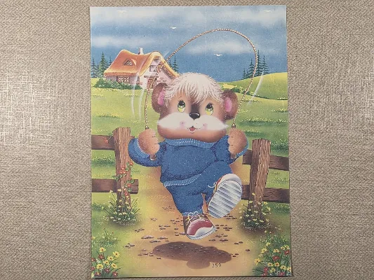 Papel de carta antigo - Bichinhos - 4031