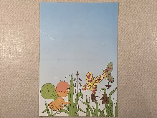 Papel de carta antigo - Bichinhos - 4040