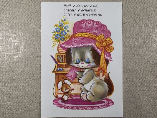 Papel de carta antigo - Bichinhos - 4045