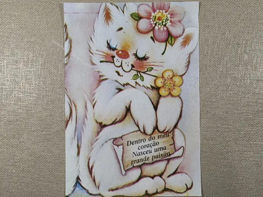 Papel de carta antigo - Bichinhos - 4046