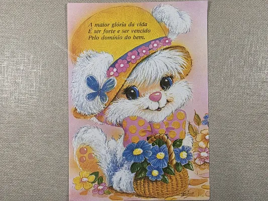 Papel de carta antigo - Bichinhos - 4047