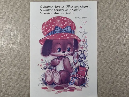 Papel de carta antigo - Bichinhos - 4048