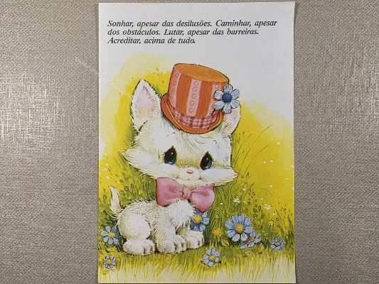 Papel de carta antigo - Bichinhos - 4049