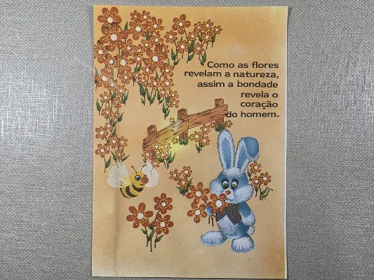 Papel de carta antigo - Bichinhos - 4050