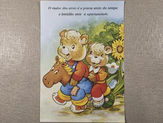 Papel de carta antigo - Bichinhos - 4053