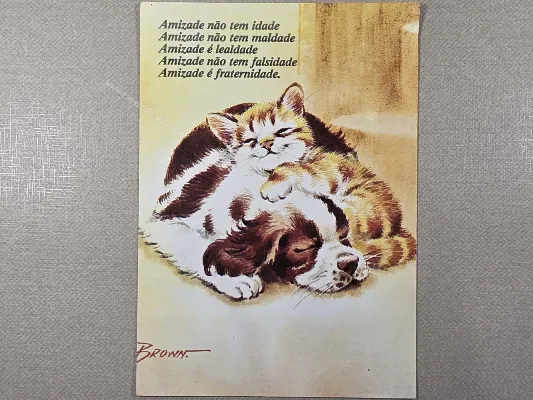Papel de carta antigo - Bichinhos - 4056