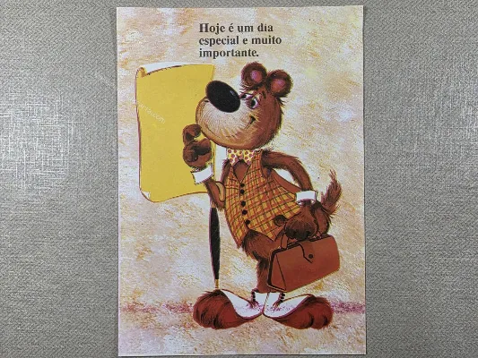 Papel de carta antigo - Bichinhos - 4057