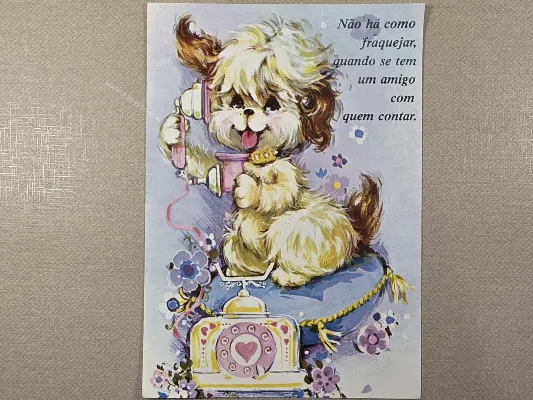 Papel de carta antigo - Bichinhos - 4058