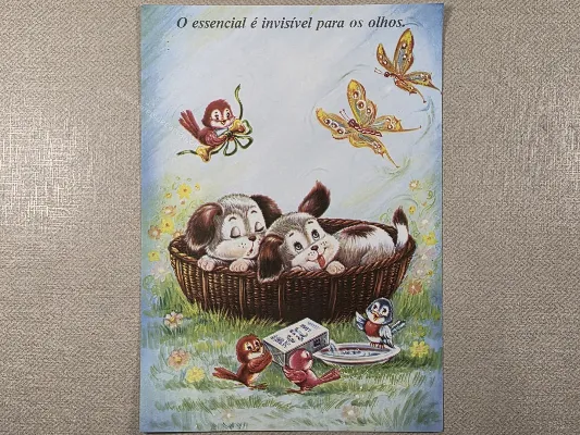 Papel de carta antigo - Bichinhos - 4062