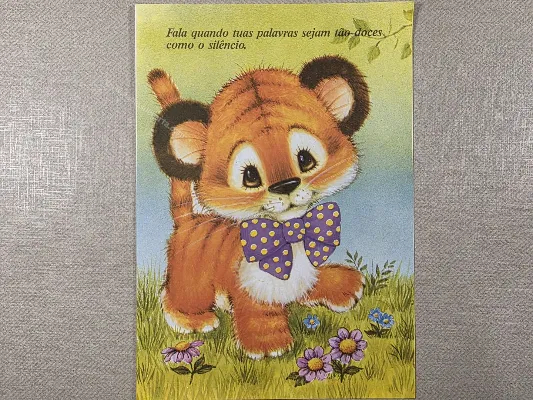 Papel de carta antigo - Bichinhos - 4063