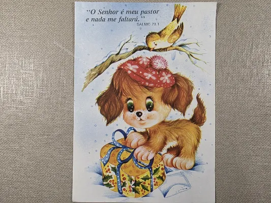 Papel de carta antigo - Bichinhos - 4065