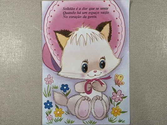 Papel de carta antigo - Bichinhos - 4066