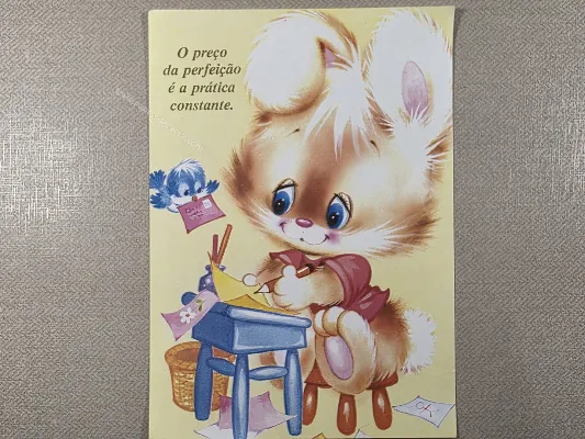 Papel de carta antigo - Bichinhos - 4067