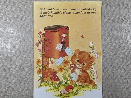 Papel de carta antigo - Bichinhos - 4072