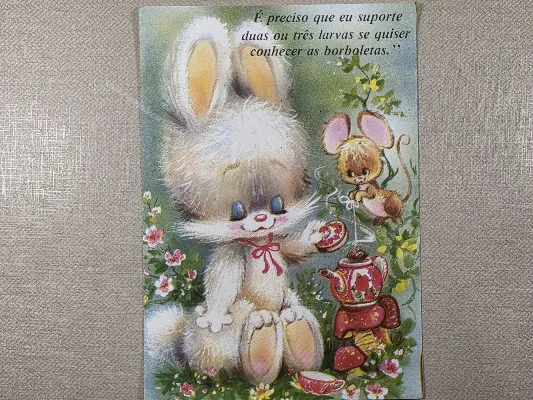 Papel de carta antigo - Bichinhos - 4078