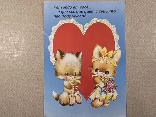 Papel de carta antigo - Bichinhos - 4085