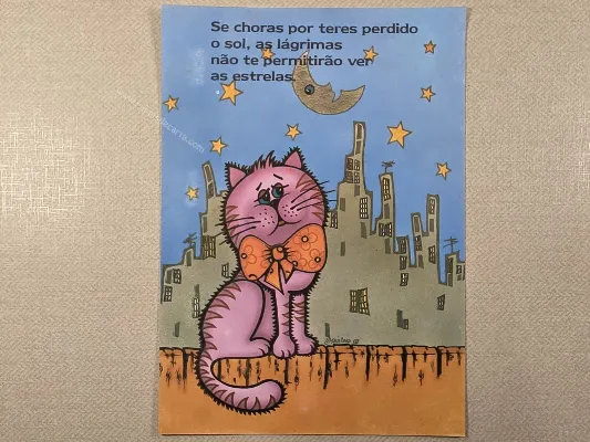 Papel de carta antigo - Bichinhos - 4086