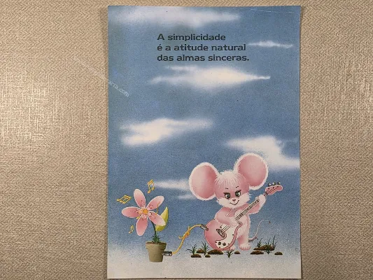 Papel de carta antigo - Bichinhos - 4087