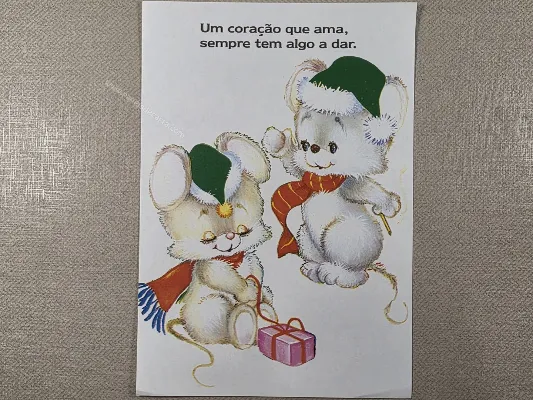 Papel de carta antigo - Bichinhos - 4088