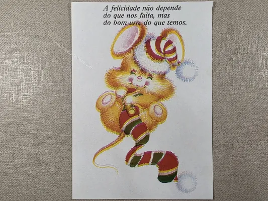 Papel de carta antigo - Bichinhos - 4089