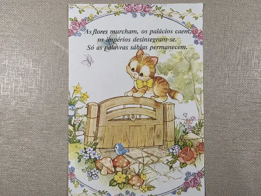 Papel de carta antigo - Bichinhos - 4091