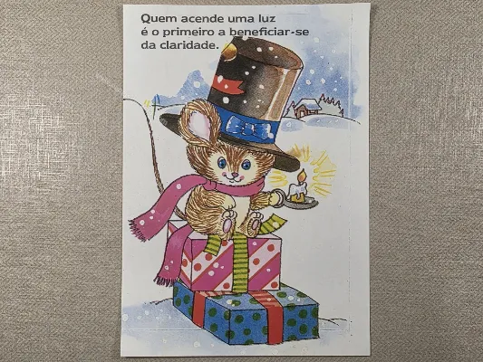 Papel de carta antigo - Bichinhos - 4092