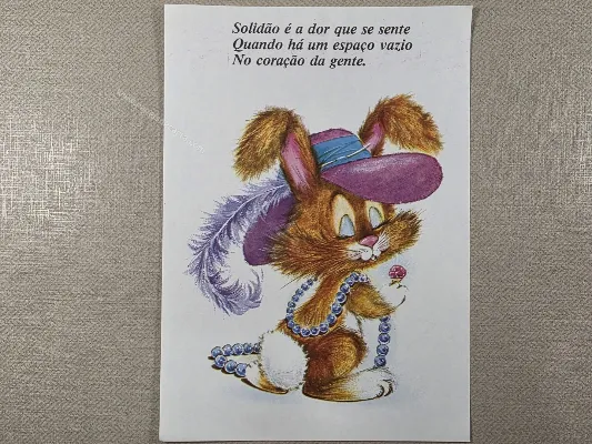 Papel de carta antigo - Bichinhos - 4093