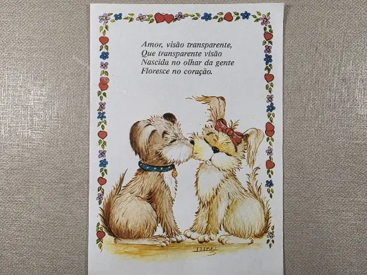 Papel de carta antigo - Bichinhos - 4097