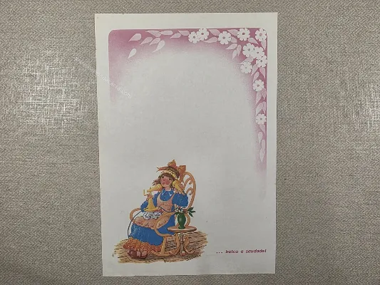 Papel de carta antigo - Coleção BL  - 00