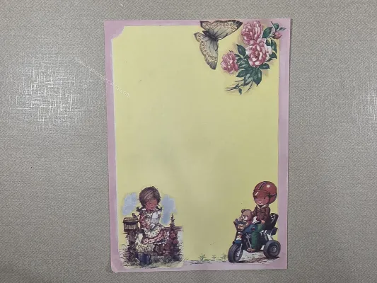 Papel de carta Menininhas - 2409