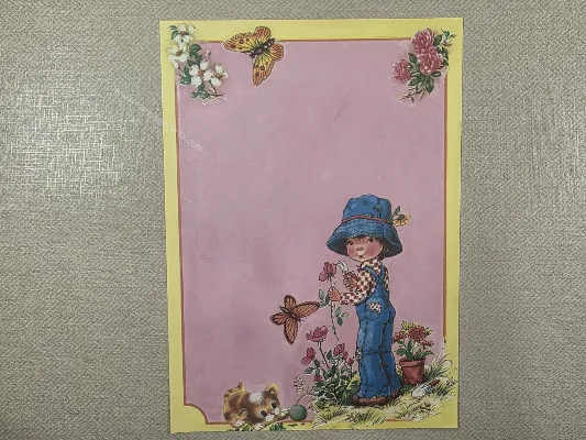 Papel de carta Menininhas - 2430