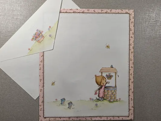 Papel de carta antigo - Coleção Betsey Clark - 34 