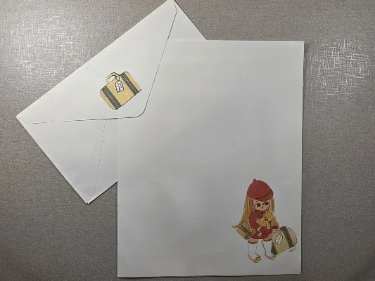Conjunto de papel de carta antigo - 962