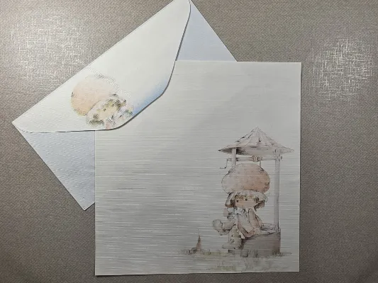Conjunto de papel de carta antigo - 964