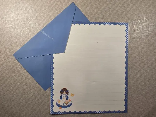 Conjunto de papel de carta antigo - 965